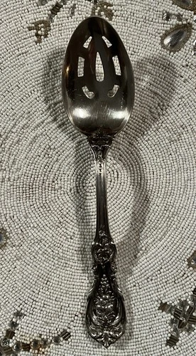 Reed & Barton Francis 1st Sterling  8 3/4” Slotted  Spoon - Old Mark/No Mono