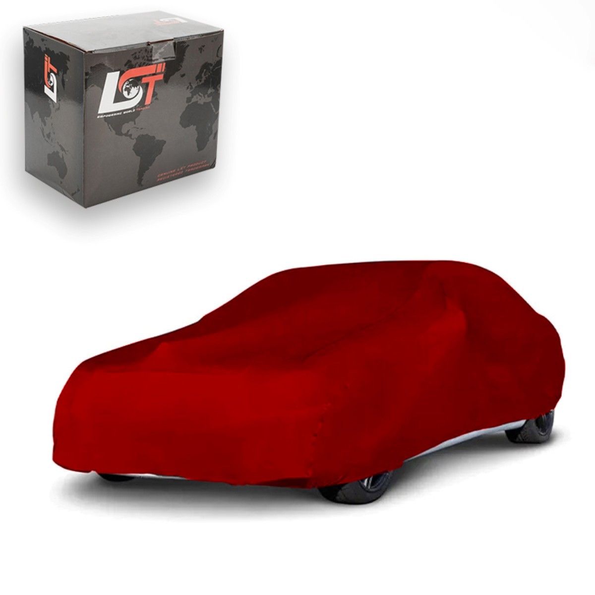 Full Garage Indoor Car Cover Breathable Car Cover Red XXL