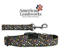 Made In America - Nylon Leashes and Collars - Halloween Confetti