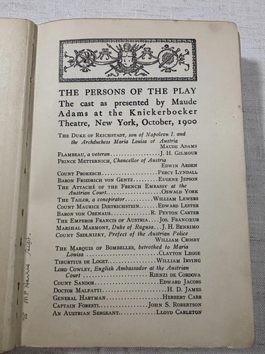 1900 L’Aiglon Edmond Rostand 1st US Ed Harper & Brothers Ex-Library - Bild 7 von 9