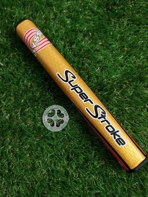 Superstroke Odyssey Slim 3.0 Gold Red Putter Golfgriff GRATIS BALLMARKER