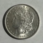 1889-P Morgan Silver Dollar 90% Silver Coin - Brilliant Uncirculated BU - Flashy