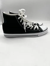 ZGR SNEAKERS ZY-K21023M Black/White High Top Skater Sneakers Mens Size