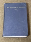 1940 Antique U.S. Navy Manual The Bluejackets Manual WWII WW2 Military