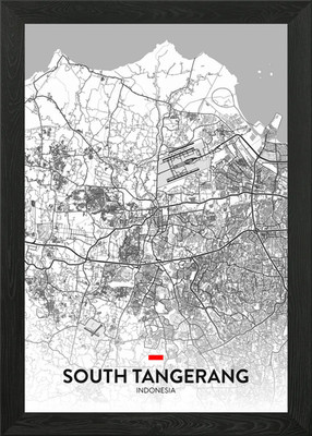 South Tangerang ID Gerahmtes Wandbild Poster Leinwanddruck Bild