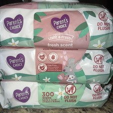 Parent's Choice Fragrance Free Baby Wipes, 300 Count