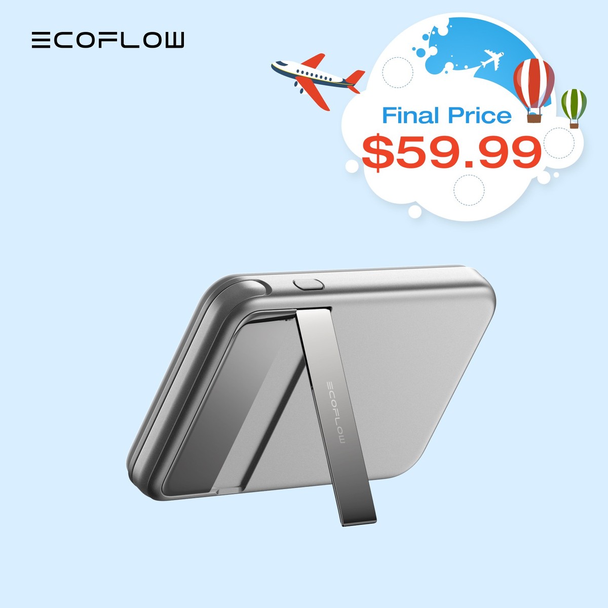 【新品未開封】EcoFlow RAPID 3-in-1 Power Bank EcoFlow Rapid Power Bank Wireless 5000mAh Qi2 Magnetic 30W