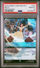 PSA 10 2023 Disney Lorcana EN 1-The First Chapter Belle #214 Enchanted Foil