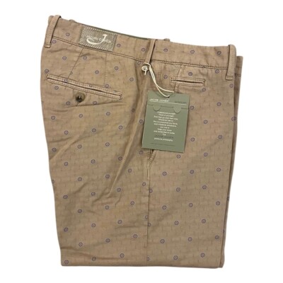 JACOB COHEN BOBBY COMFORT Herren Chino Hose Jeans beige blau Punkte NEU ETIKETT!