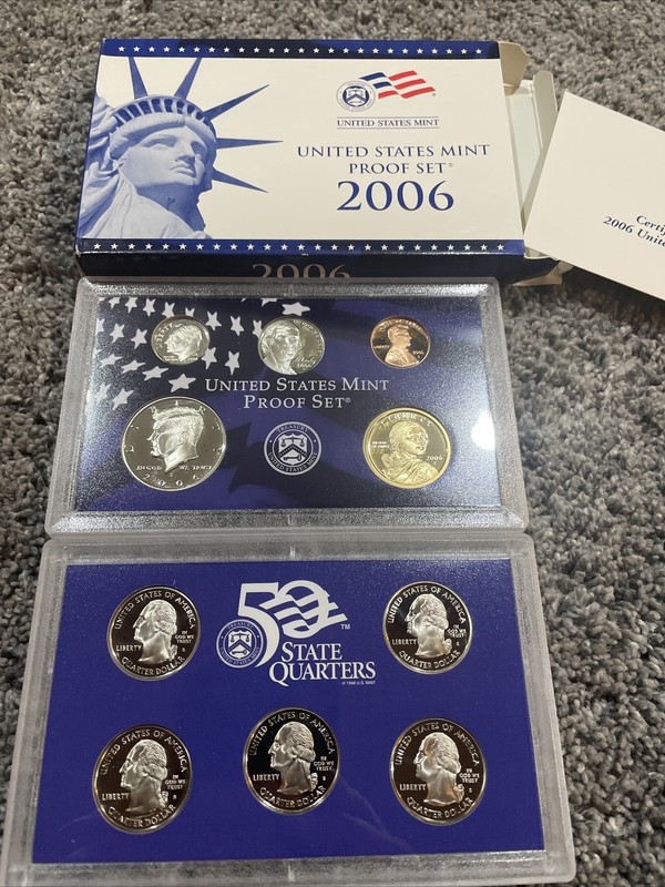2006 Clad US Proof 10 Coin Set with Original Packaging & COA COMPLETE