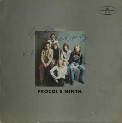 LP Procol Harum Procols Ninth BLUE LABEL, SIGNED COVER NEAR MINT polskie na