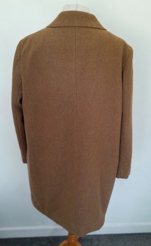 M&S COLLECTION - Wool Mix Mid Length CAMEL MIX Coat Size 18 - Picture 10 of 13