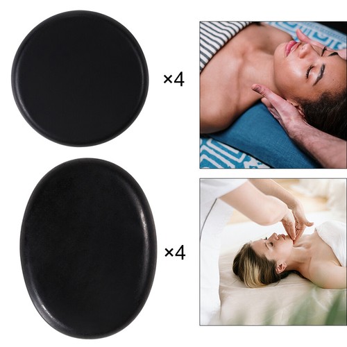 Set Massage Pierres Chaudes En Basalte - 9 Pièces Complètes Pour Détente à Domicile