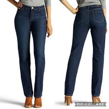 Riders By Lee Women's Instantly Slims You Relaxed Fit Straight Leg Jeans 8M NWT