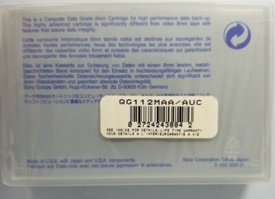 Sony QG112M 5GB 8mm Data Cartridge Tape | eBay