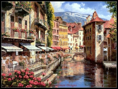 Afternoon in Anne - DIY Chart Counted Cross Stitch Patterns Needlework DMC   