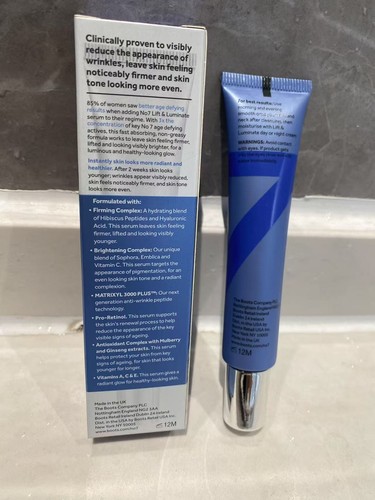 No7 Lift & Luminate Triple Action Anti-Aging Serum 30ml - Picture 2 of 2