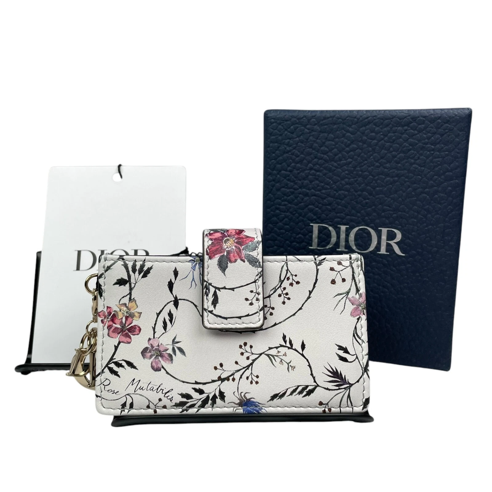 Portefeuille de poche porte carte accordéon collection Christian Dior Rose Mutabilis