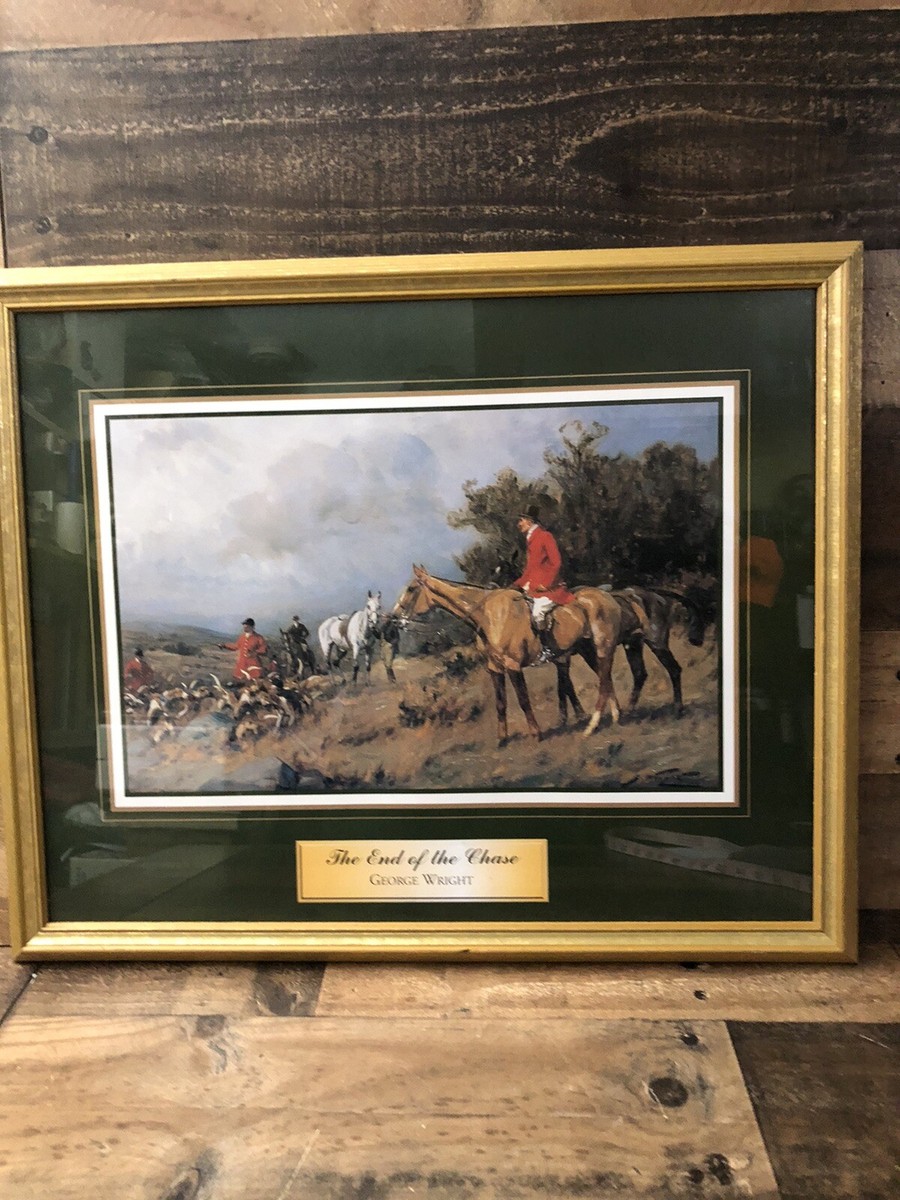 GEORGE WRIGHT Art Print “The End Of The Chase” | eBay
