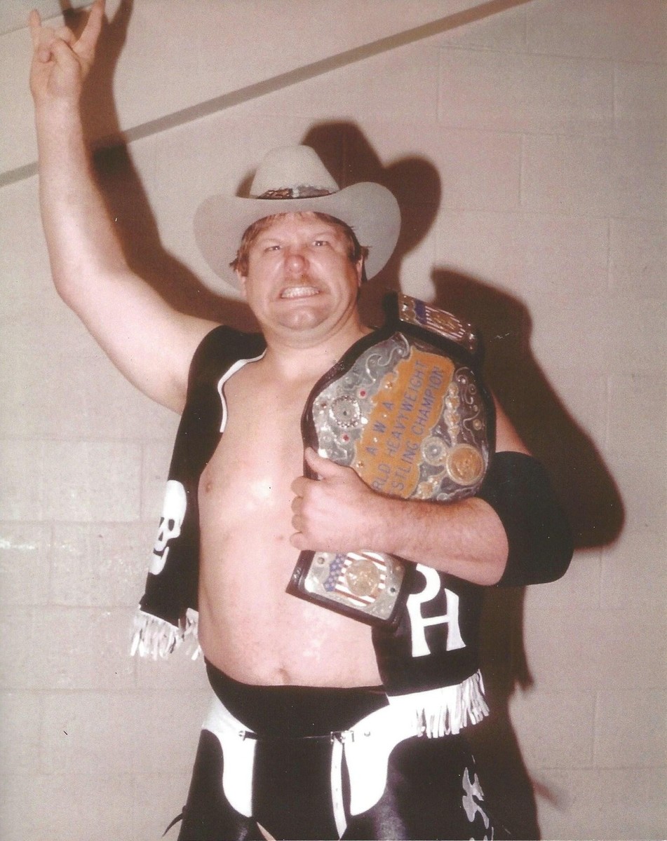 STAN HANSON 8X10 PHOTO WRESTLING PICTURE WWF WCW AWA WITH BELT | eBay