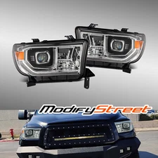 Fit 07-13 Toyota Tundra/08-17 Sequoia Chrome Projector Headlights PRO-Series