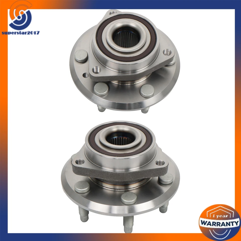 Rodamientos de cubo de rueda delantera 2 piezas para Chevy Traverse GMC Acadia Buick Enclave 513277 Foto 4 de 4
