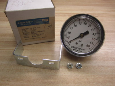 Ashcroft 25W1001TH-01B-XUC-60 Gauge 25W1001TH-01B 0-60 PSI