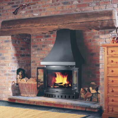 Jotul 18 Rustikales Ofenglas 300 x 100 mm Rechteck Schott Robax