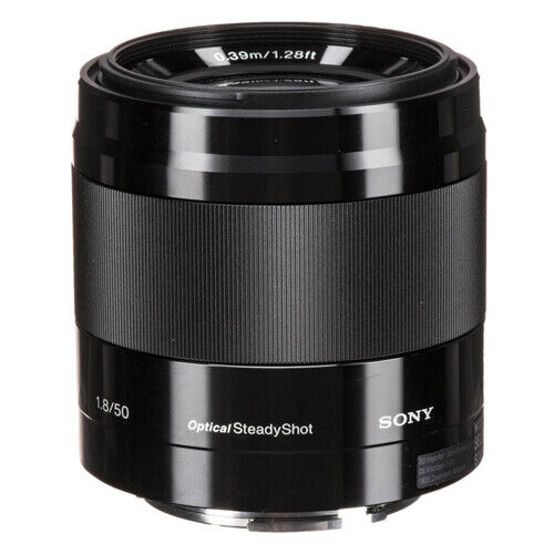  Sony - E 50mm F1.8 OSS Portrait Lens (SEL50F18/B), Black : E  Mount Lenses : Electronics