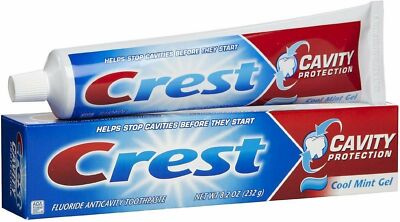 Crest Fluoride Anticavity Toothpaste Cavity Protection Cool Mint 8.2oz 10 Pack
