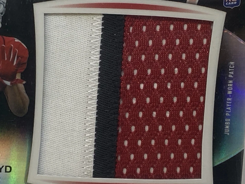 2012 BLK REFRACTORS Michael Floyd RC Jumbo Patch Rookie /45 BGS 9.5 QUAD POP 1 - Image 3 of 4