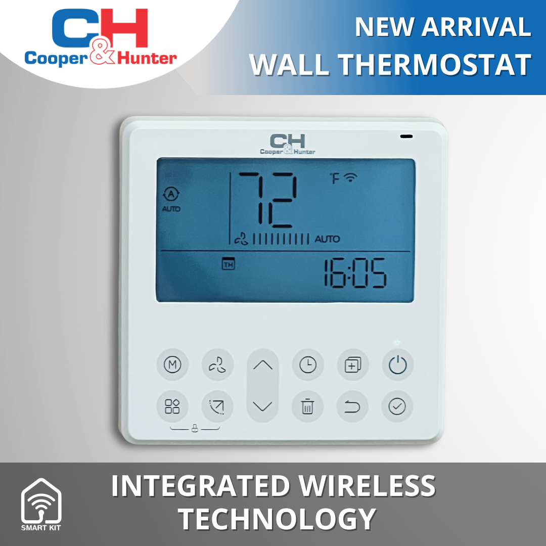 Smart Thermostat for Ceiling Cassettes - Multi Position Air Handler - Slim Ducts-image