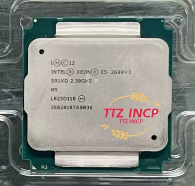 Intel XEON E5-2699 V3 CPU PROCESSOR 18 CORE 2.30GHZ 45MB L3 CACHE 145W SR1XD