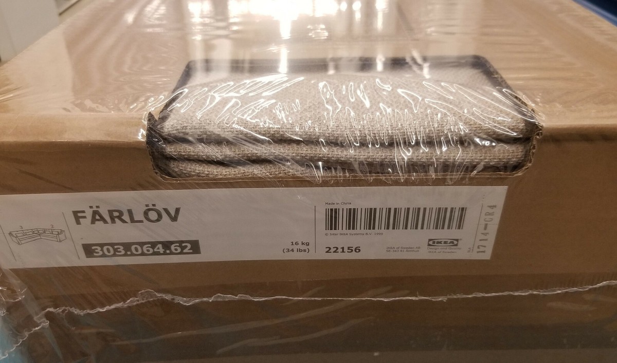 IKEA Farlov Seat Sofa Left Sectional SLIPCOVER Flodafors Beige - Main Image