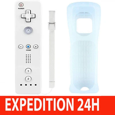 ZISONIX Télécommande Wiimote pour Nintendo Wii et Wii U - Blanc