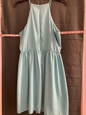 Everly Women's Size Large Shift Dress Mint Green Halter