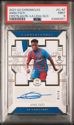 アンス ファティ Panini Chronicles Blue Prizm 2021-22 Panini Chronicles - Cornerstones La Liga Autograph