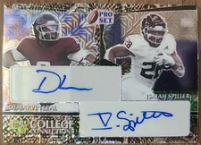 2022 Leaf Pro Set College Connections Demarvin Leal Isaiah Spiller 1/1 Snakeskin