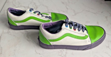 Disney Pixar Toy Story Buzz Lightyear Vans, UK sz 3.5, ANDY on sole, skate shoes