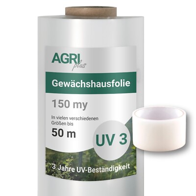 Gewächshausfolie Gartenfolie Frühbeet Treibhaus Gartenhausfolie transparent UV 3