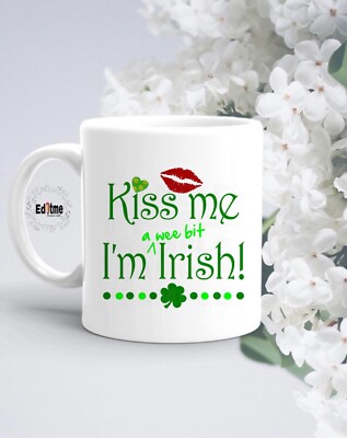 I m A Wee Bit Irish Mug Tasse Geschenk Kaffee Geburtstag Weihnachten Büro
