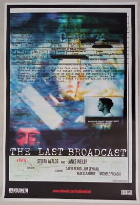 Filmplakat - Gerollt THE LAST BROADCAST Stefan Avalos / Lance Weiler