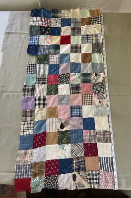 Antique Vintage Quilt Patchwork Early-American Upholstery Fabric