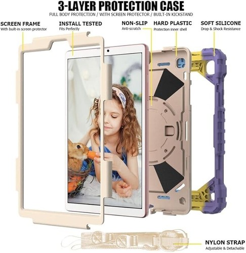 Case Butterfly Colorful Kids iPad Air 5th/4th gen 10.9 inch iPad Pro 11 - Strong - Afbeelding 2 van 5