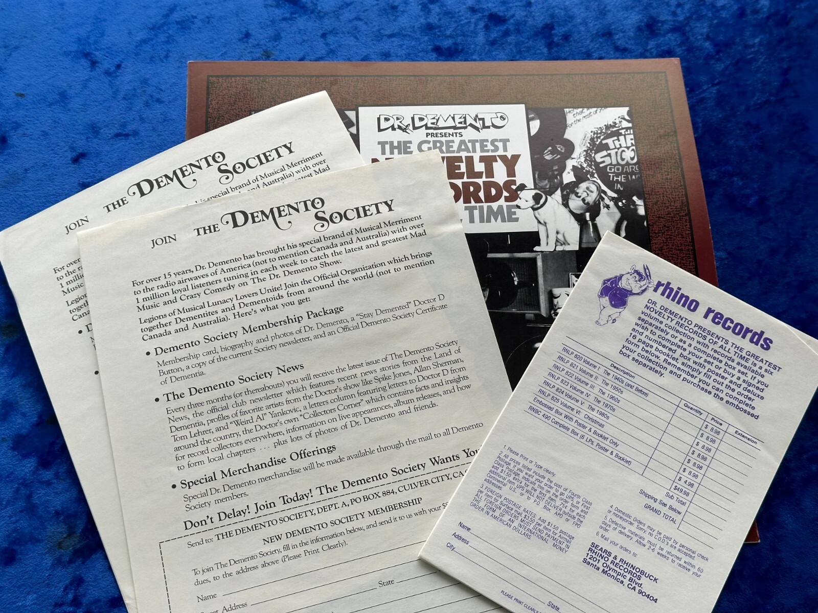 Dr. Demento The Greatest Novelty Records Of All Time ♫ RHINO BOX SET