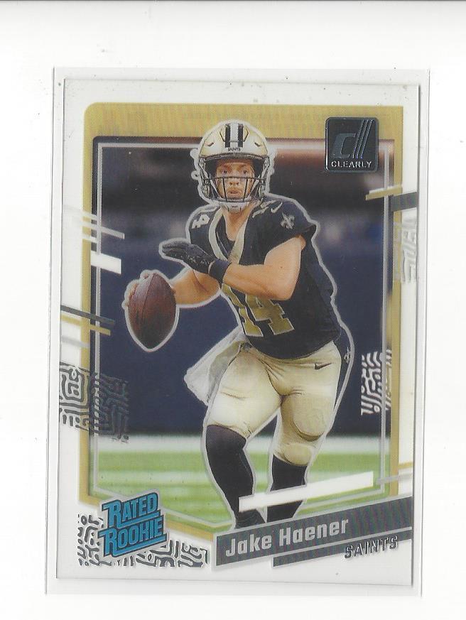 2023 Clearly Donruss #63 Jake Haener RR RC Rookie Saints