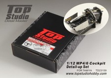 Top Studio 1/12 MP4/6 Cockpit Detail-Up Set Item  TD23159 Suit Tamiya Kit