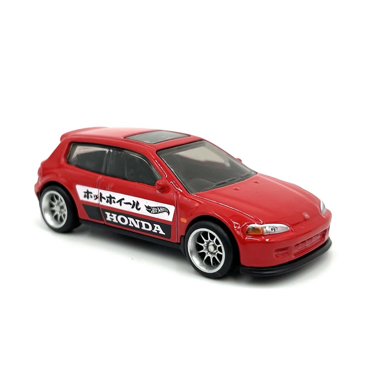 Hot Wheels Honda Civic EG Red LOOSE CUSTOM REAL RIDER WHEEL SWAP