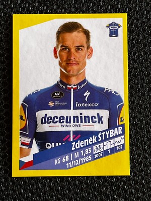 STICKER VIGNETTE PANINI ZDENEK STYBAR QUICK STEP # 122 TOUR DE FRANCE 2019