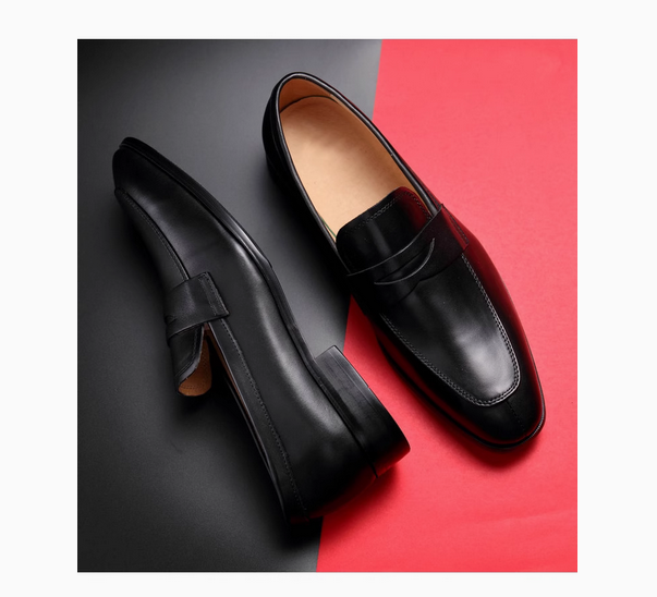 SAOLA Scarpe mocassino uomo slip on abito formale vera pelle derby party business